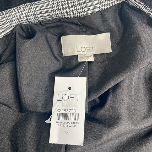 Tall Plaid Velvet Collar Long Modern Blazer Sz 14 - Picture 12 of 13